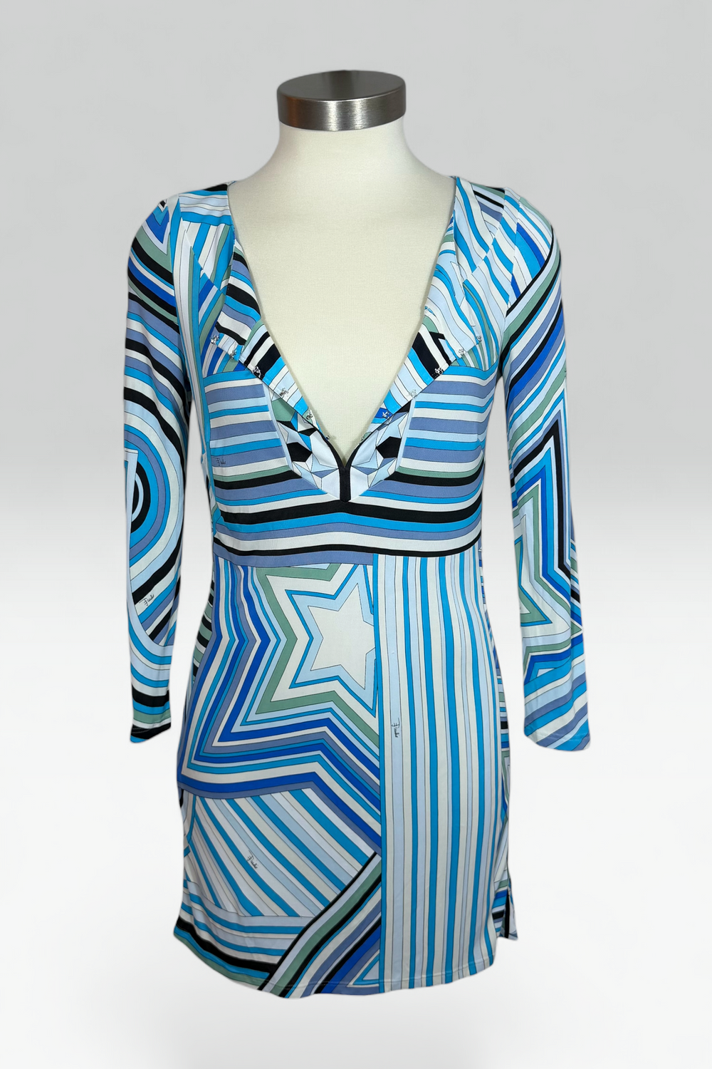COMING SOON: EMILIO PUCCI 2008 SS BLUE STAR PRINT MINI DRESS