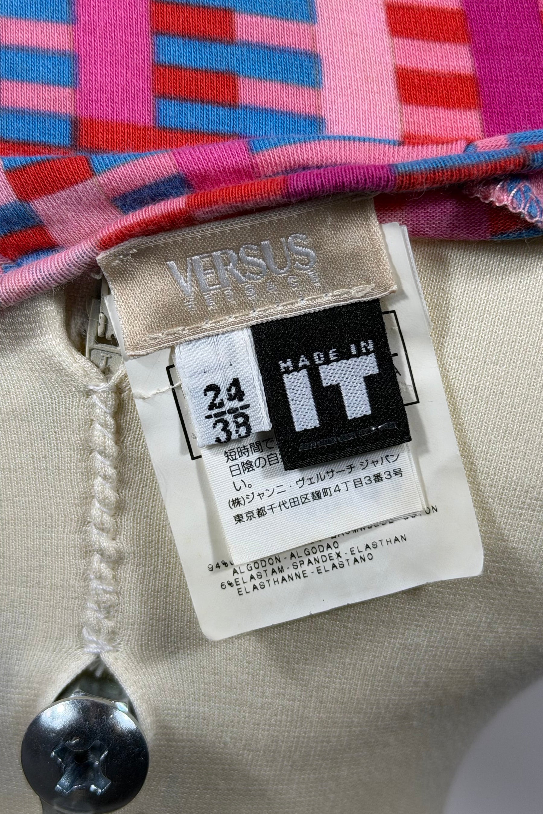 Versus Versace Pink Geo Print Tank | Italian Vintage