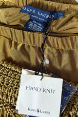 COMING SOON: Ralph Lauren Hand Knit Gold Fringe Maxi Skirt | American Vintage