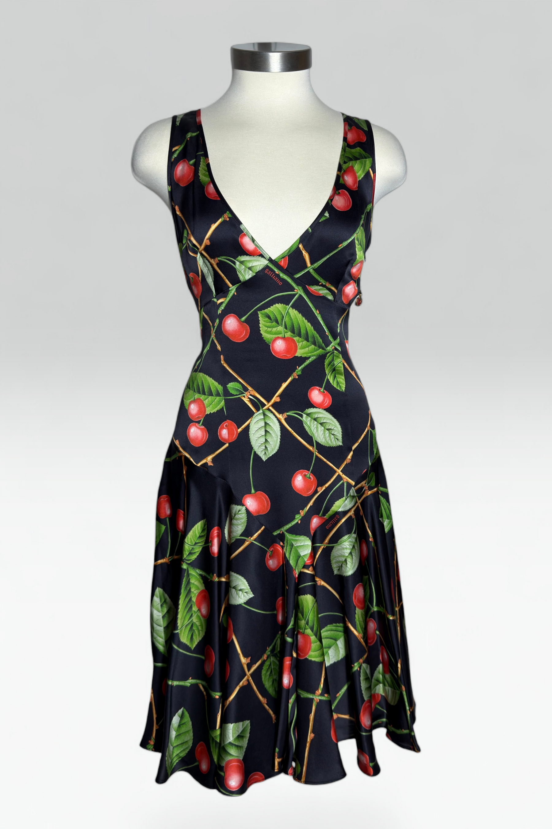 COMING SOON: Galliano cherry print dress