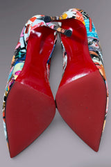 Christian Louboutin Collage Print Pumps Red Bottom | French Secondhand