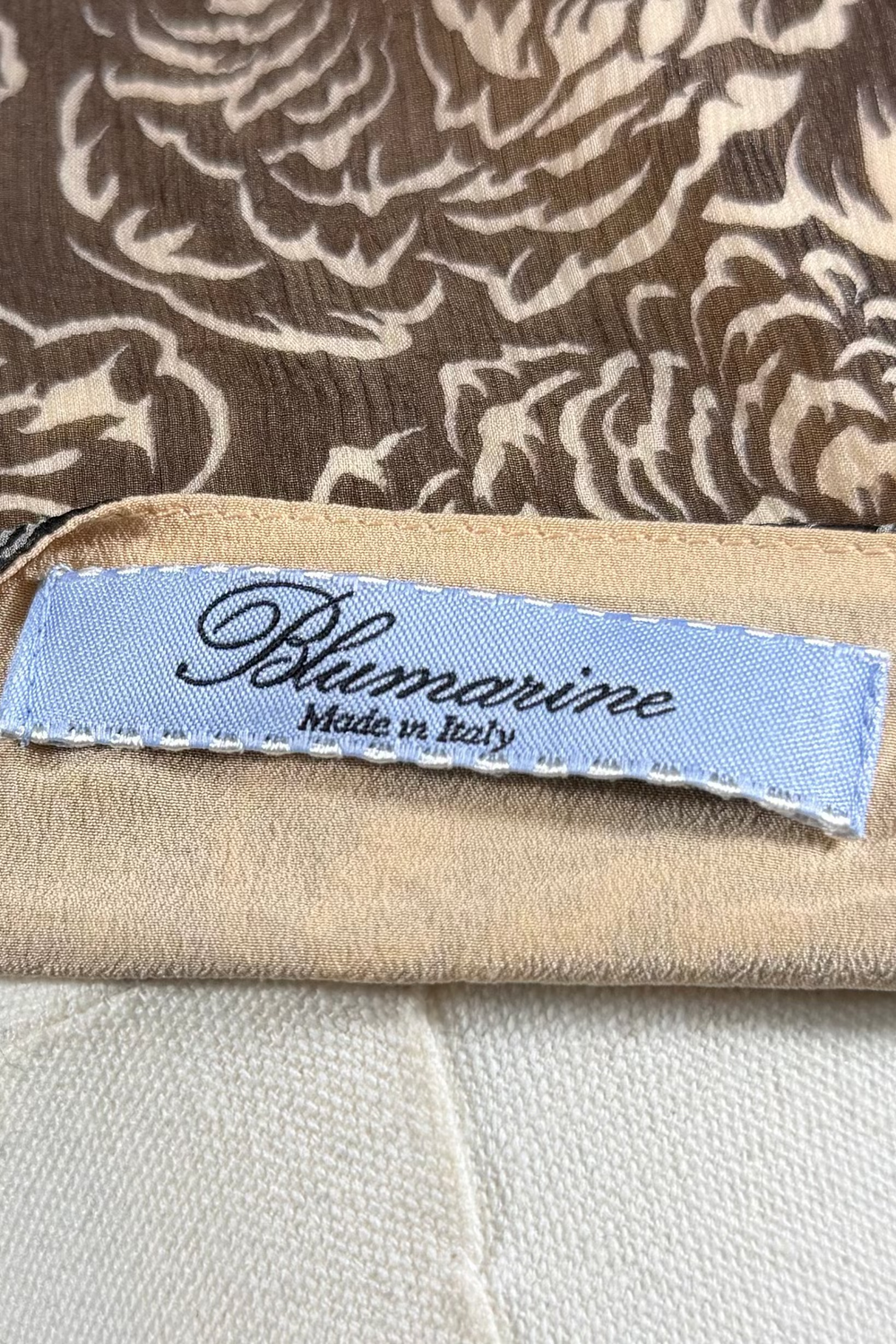 Blumarine Silk Floral Beaded Top | Italian Vintage