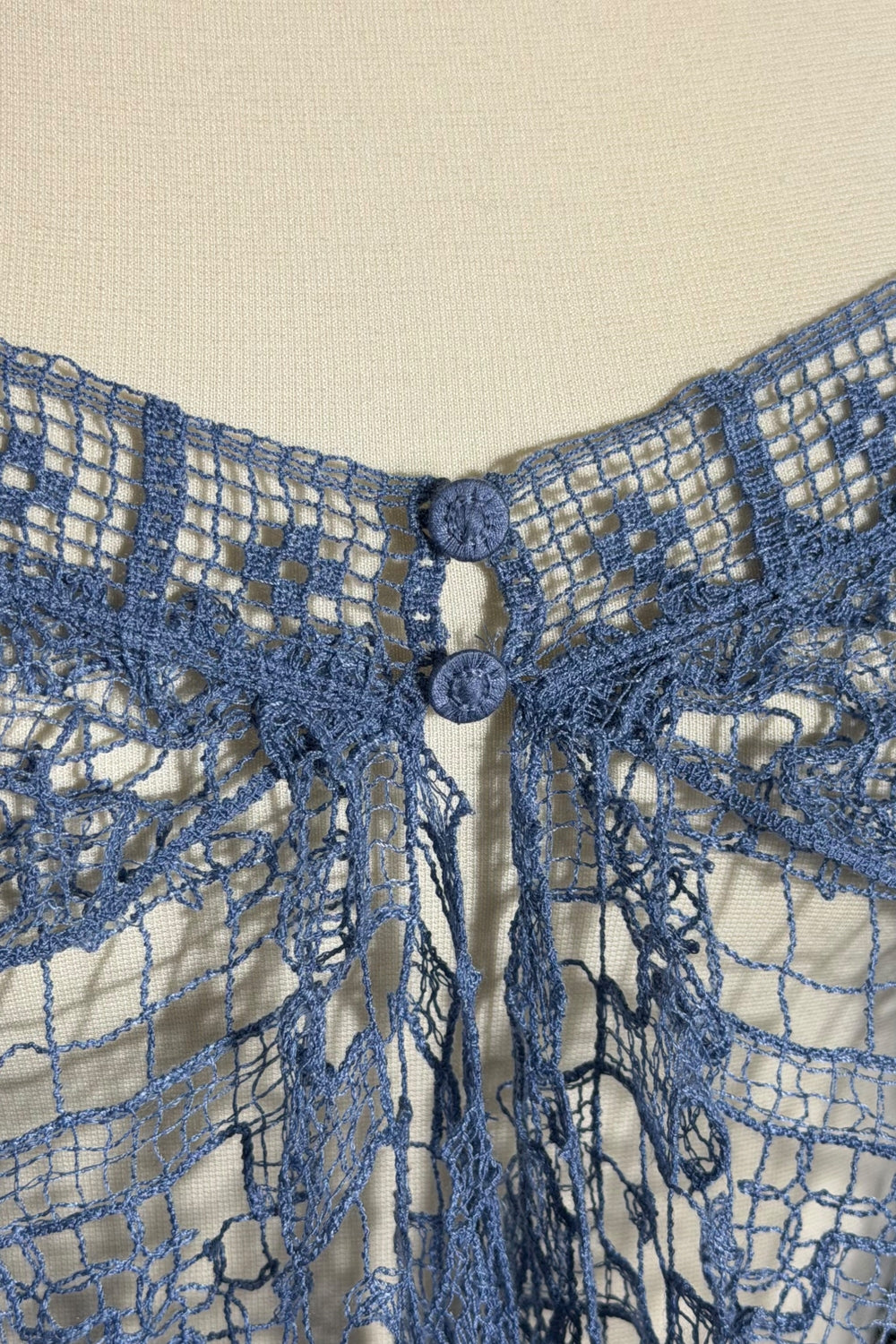 Ralph Lauren Crochet Lace Short Sleeve Top | American Secondhand