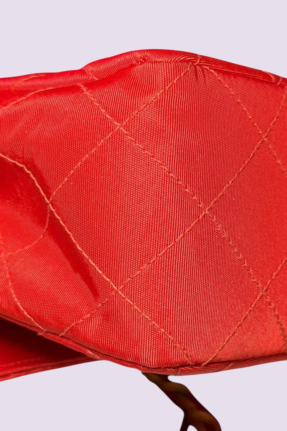Chanel 90s Small Red Classic Single Flap Bag | French Vintage
