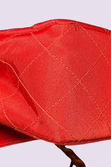 Chanel 90s Small Red Classic Single Flap Bag | French Vintage