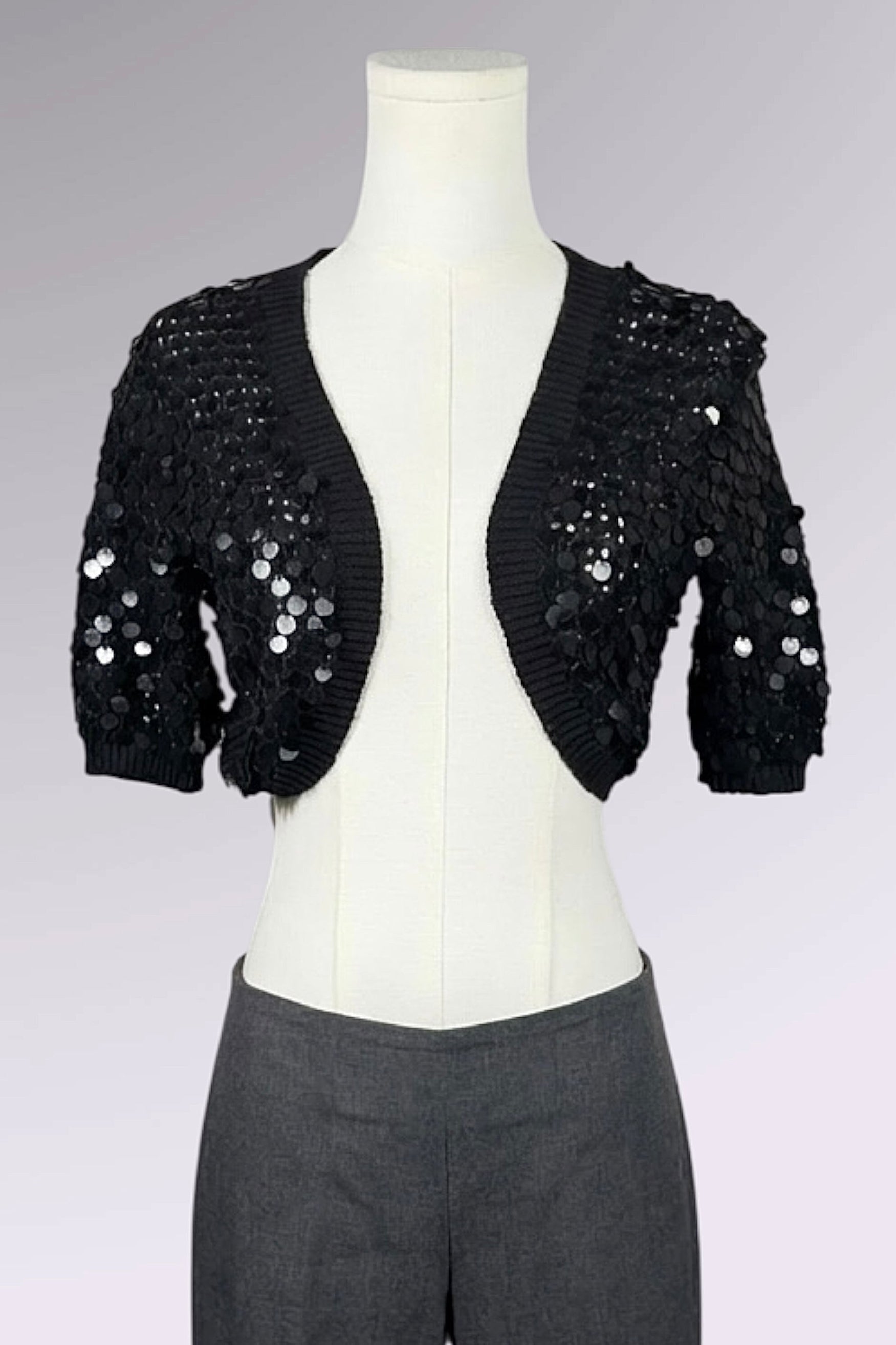 Black Sequin Bolero | American Vintage