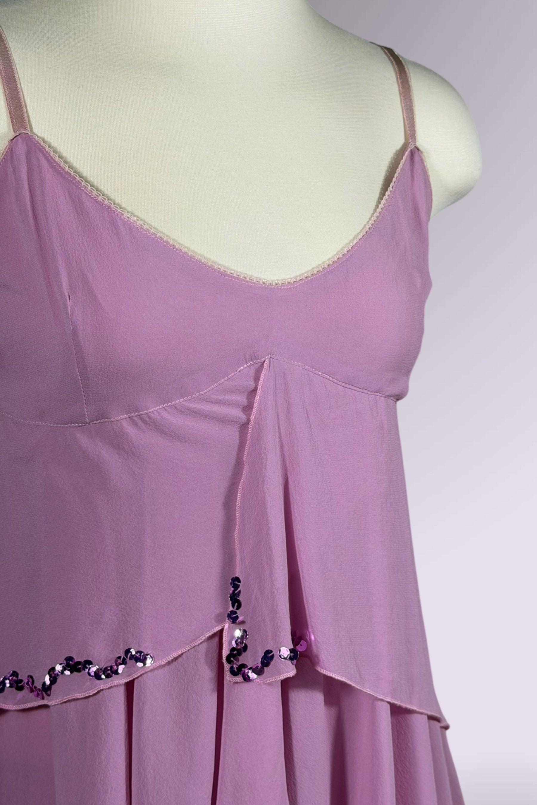 Flavio Castellani Pink Silk Asymmetric Handkerchief Dress | Italian Secondhand