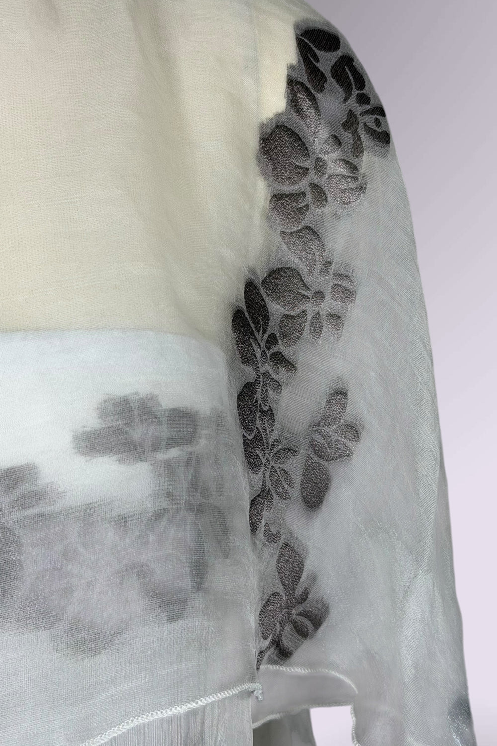 Armani Collezioni Sheer Silk Blend Floral Overlay Dress | Italian Secondhand