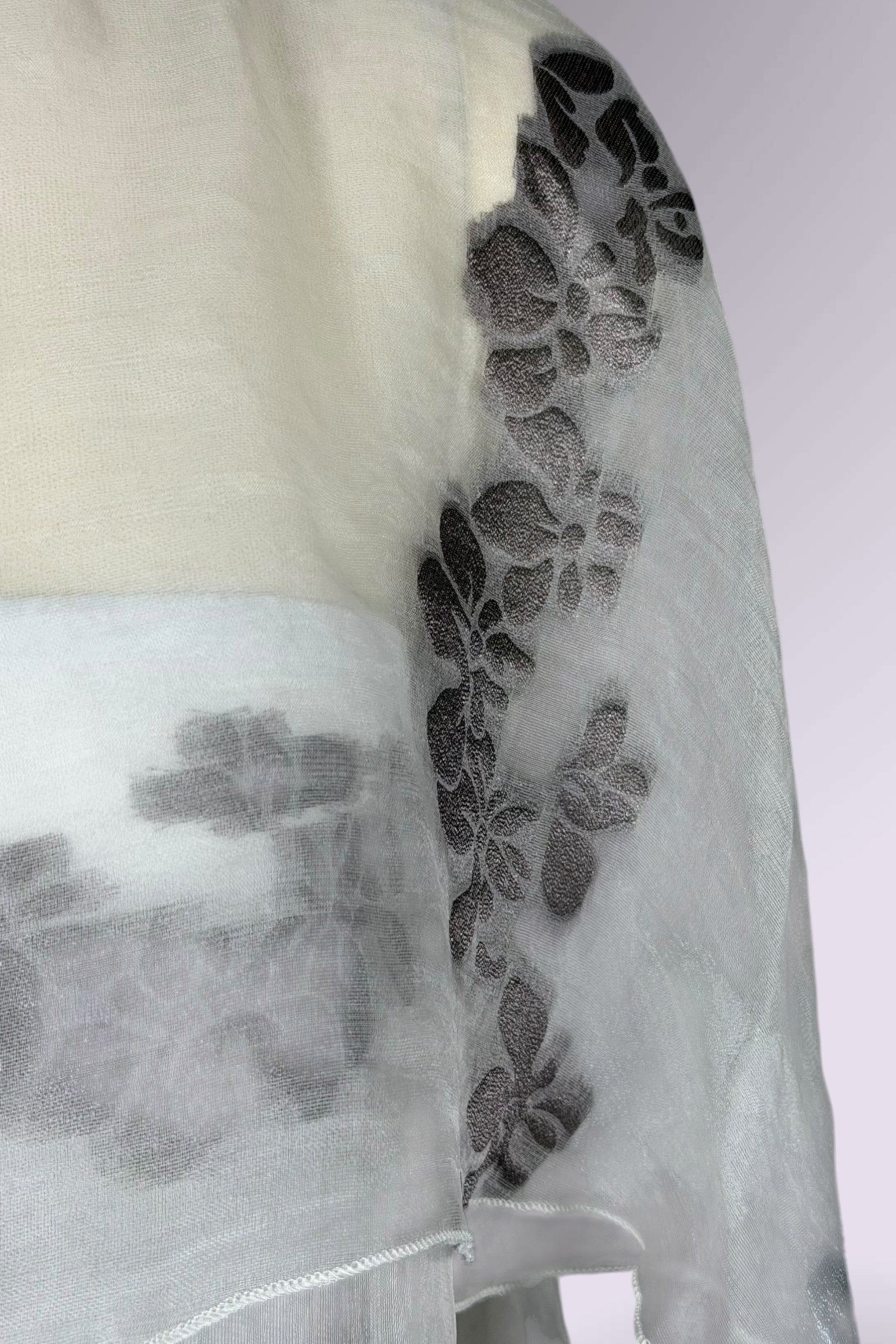 Armani Collezioni Sheer Silk Blend Floral Overlay Dress | Italian Secondhand