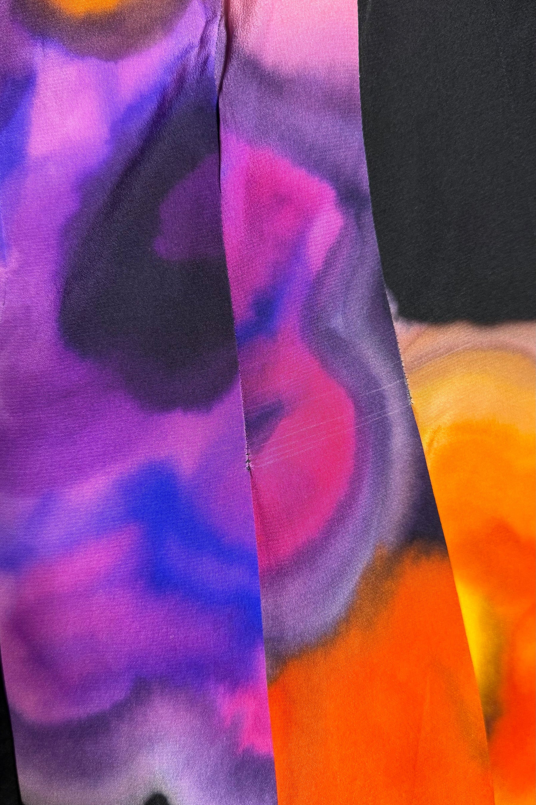 Chanel Abstract Print Silk Pleated Skirt | Runway Archive
