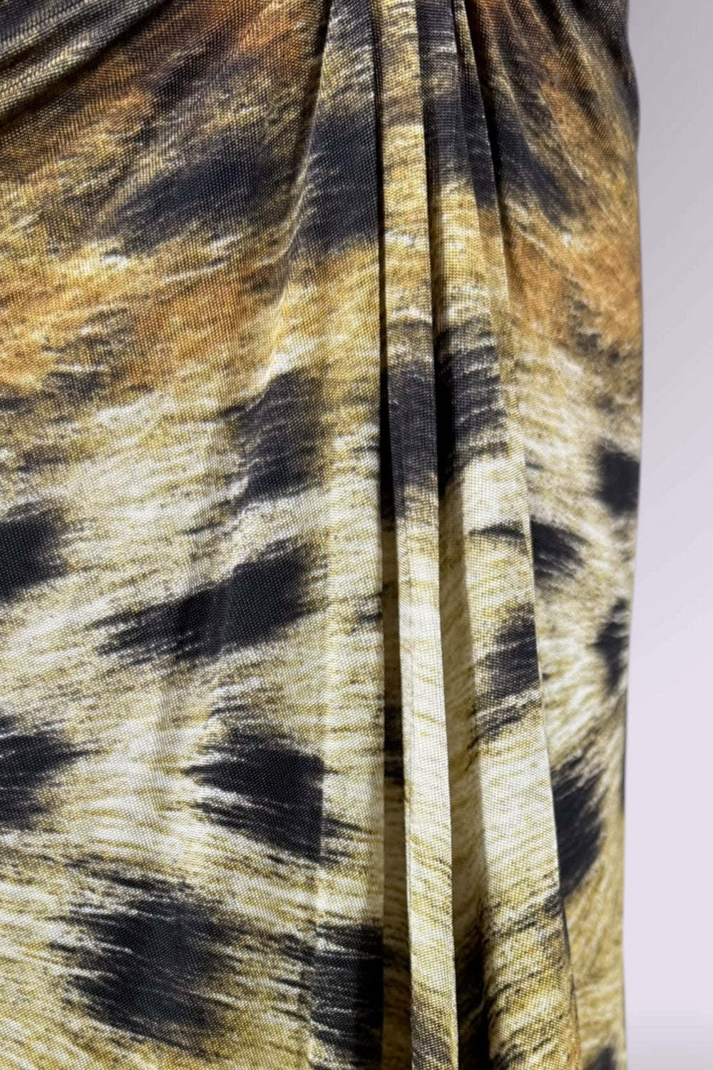 Just Cavalli Leopard Print Ruched Mini Skirt | Italian Vintage