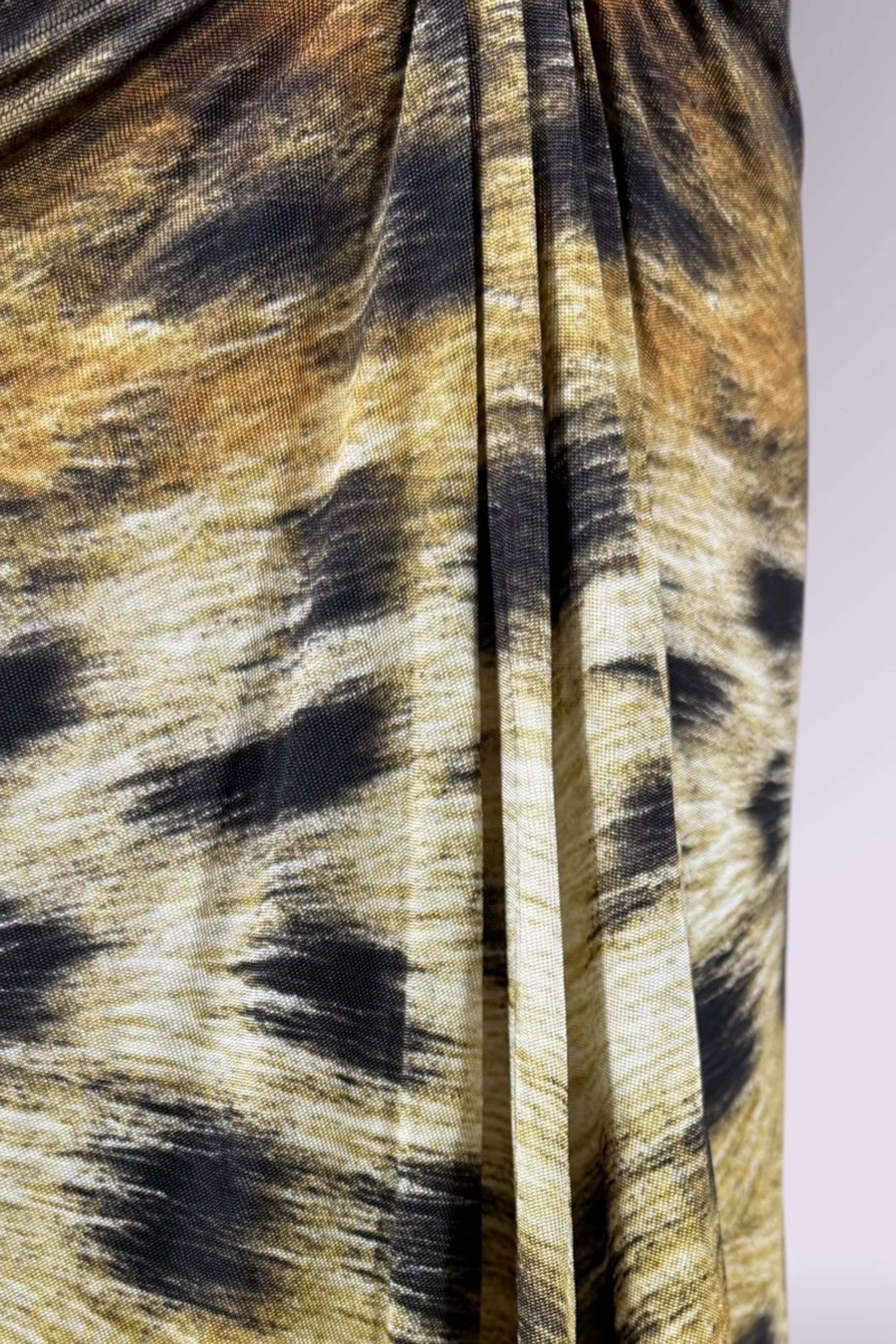 Just Cavalli Leopard Print Ruched Mini Skirt | Italian Vintage