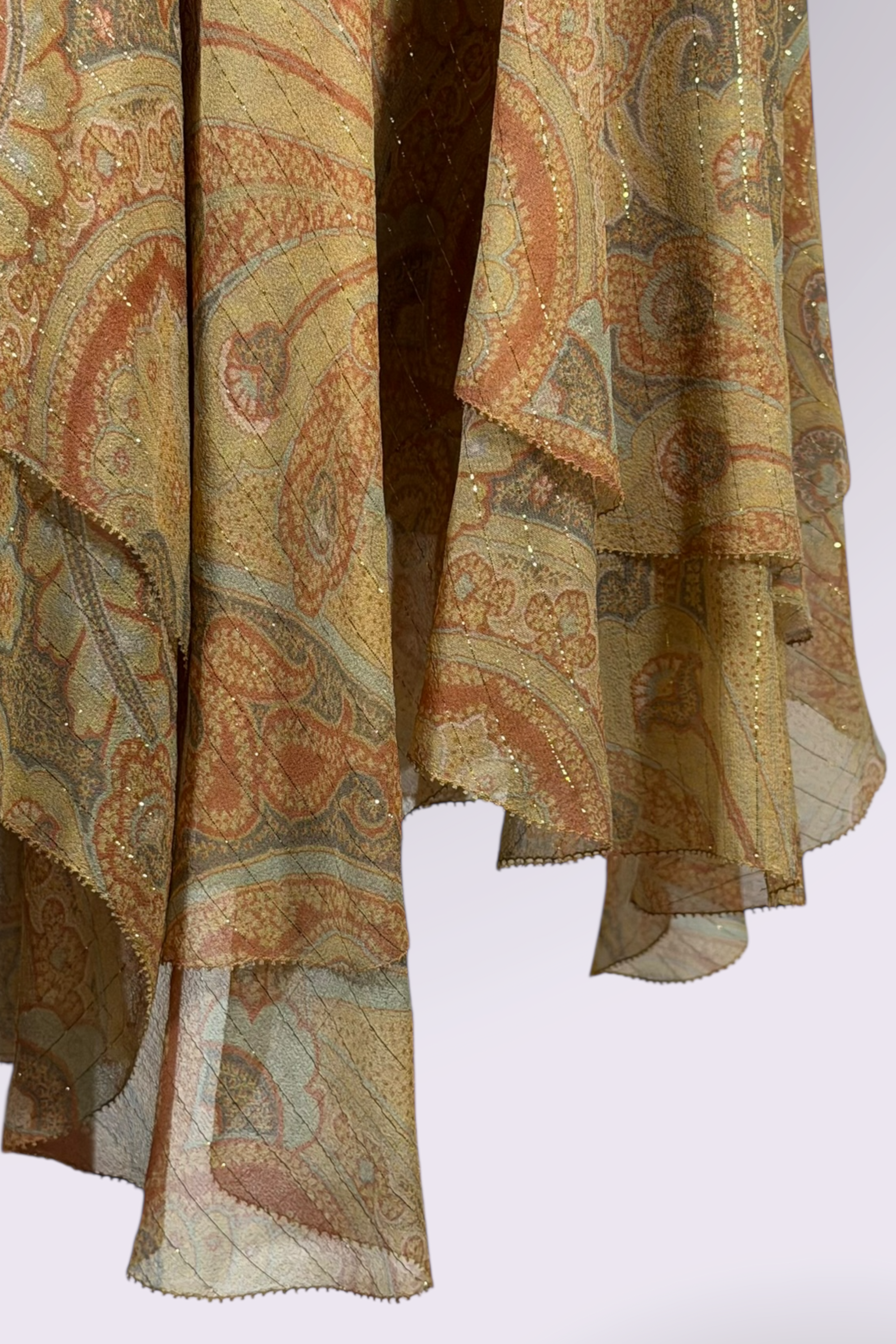 Ralph Lauren Silk Paisley Skirt | American Secondhand