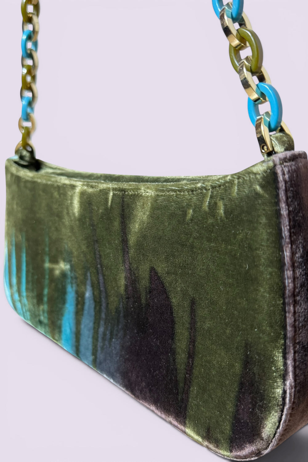 Salvatore Ferragamo Velvet Shoulder Bag | Italian Vintage