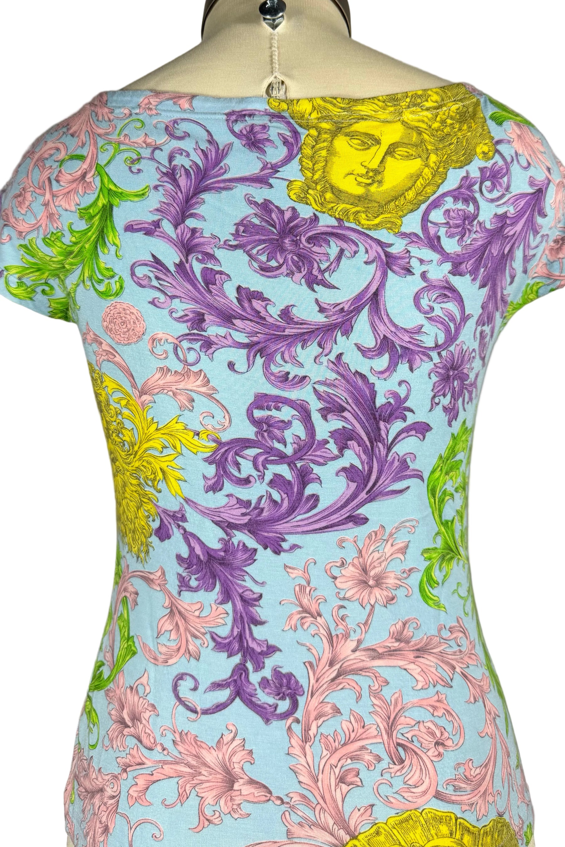 Versace Jeans Couture Baroque Medusa Print Top | Italian Vintage