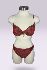 Burberry Blue Label Nova Check 3-Piece Bikini Set with Cover-Up Skirt | British Secondhand