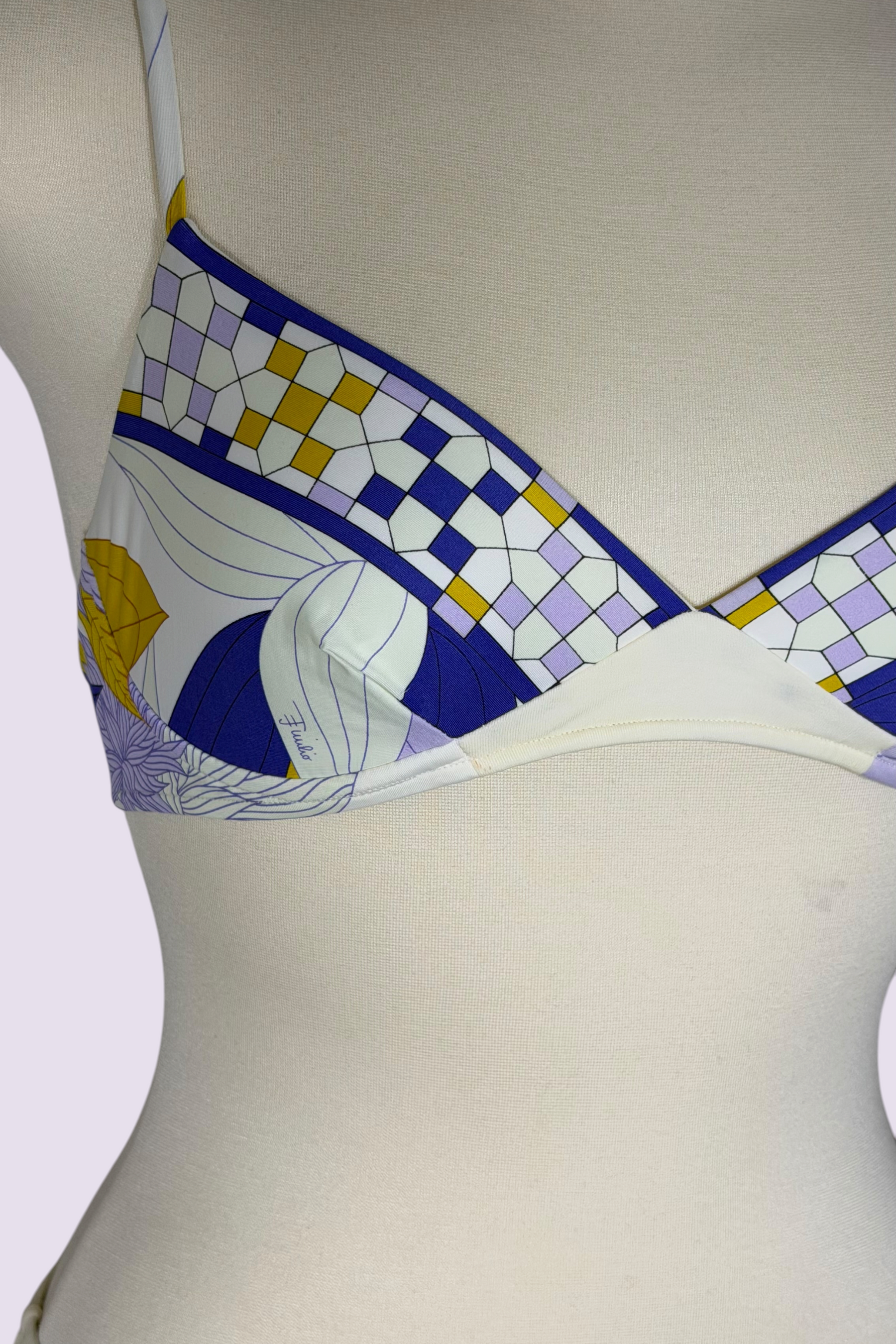 Emilio Pucci Geometric & Floral Print Bikini | Italian Secondhand