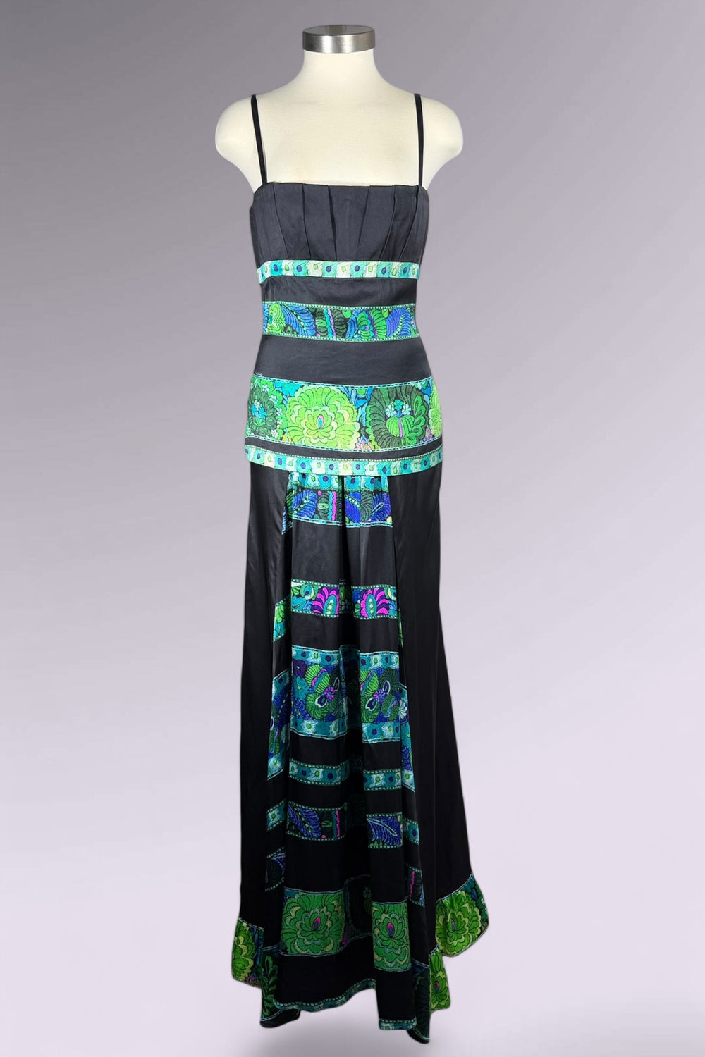 Roberto Cavalli Green Silk Top & Skirt Set | Italian Secondhand