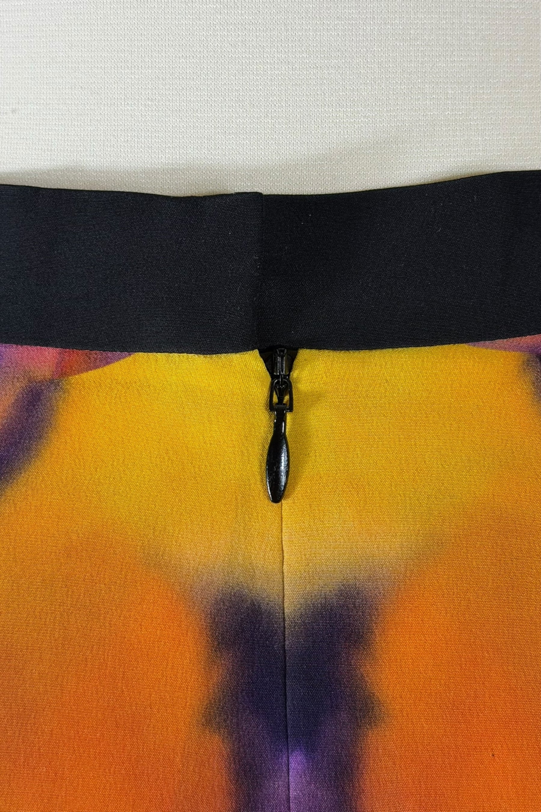 Chanel Abstract Print Silk Pleated Skirt | Runway Archive