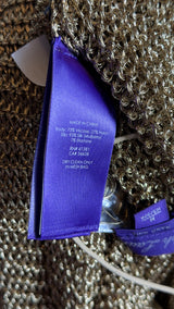 COMING SOON: Ralph Lauren Purple Label Hand Knit Metallic Gold Maxi Dress | American Designer Secondhand