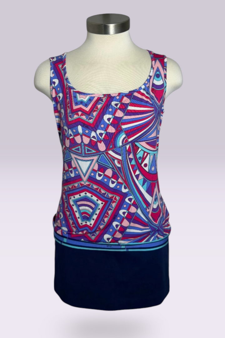 Emilio Pucci Geometric Print Tank Top | Italian Vintage