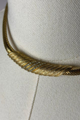 Christian Dior Twisted Choker Necklace | French Vintage