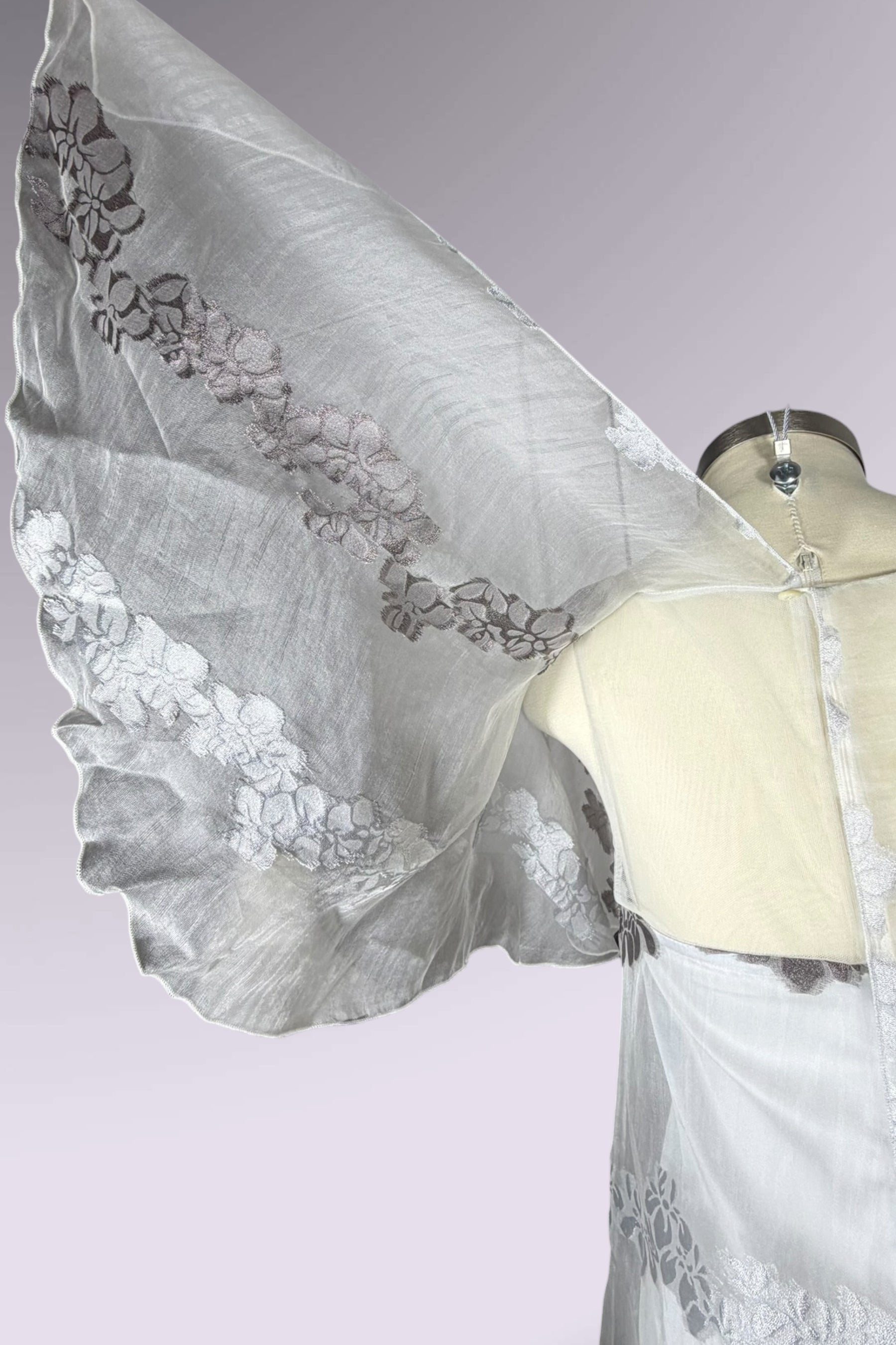 Armani Collezioni Sheer Silk Blend Floral Overlay Dress | Italian Secondhand