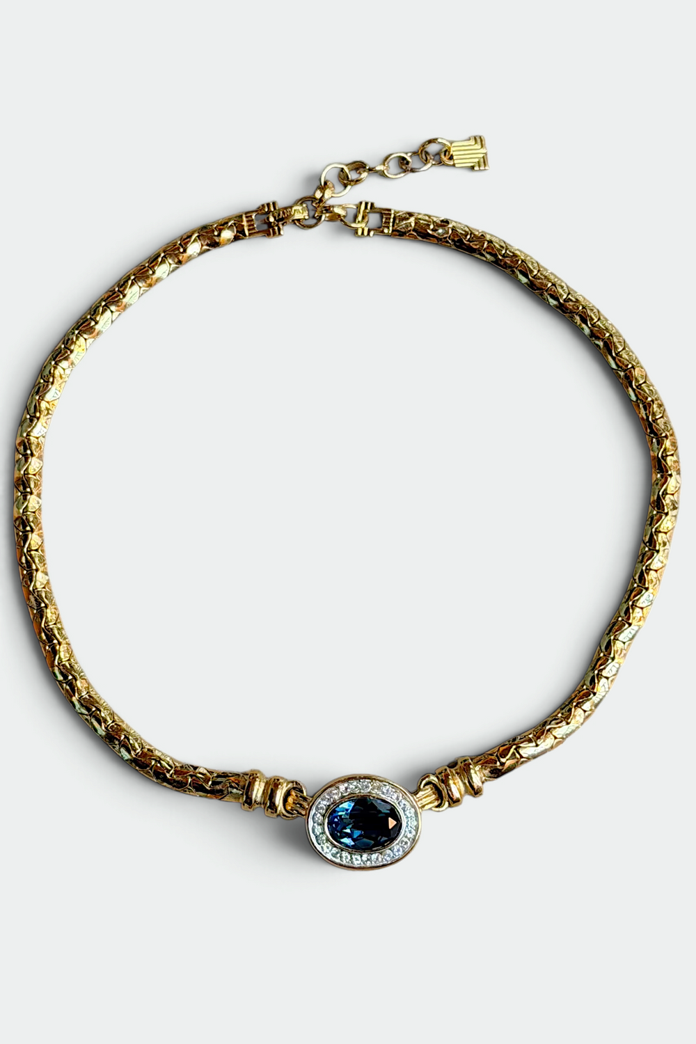 COMING SOON: LANVIN BLUE STONE GOLD NECKLACE | FRENCH VINTAGE