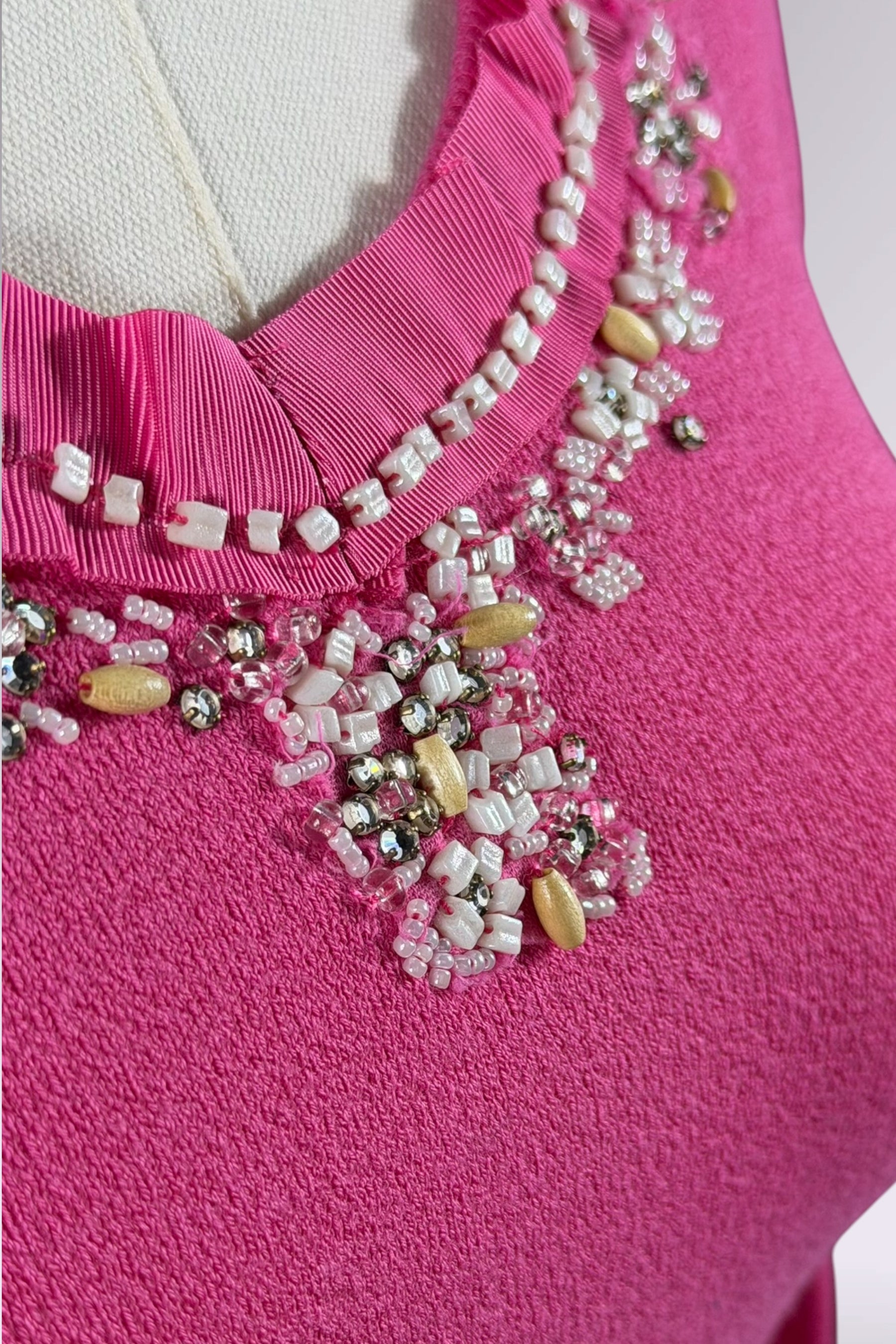 Blumarine Pink Embellished Knit Top | Italian Vintage