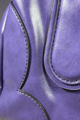 Anna Sui Purple Leather Frame Bag | American Secondhand