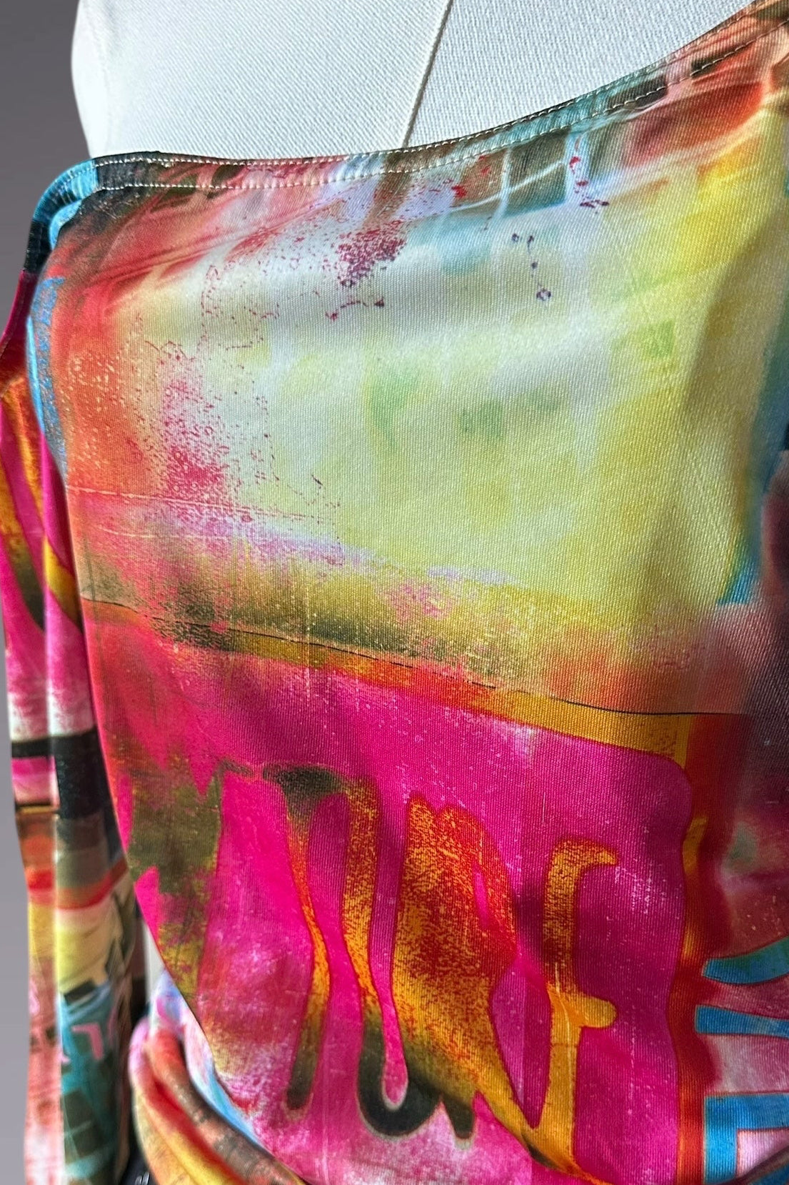 Y2K Asymmetrical Graphic Top | American Vintage