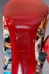 Christian Louboutin Collage Print Pumps Red Bottom | French Secondhand
