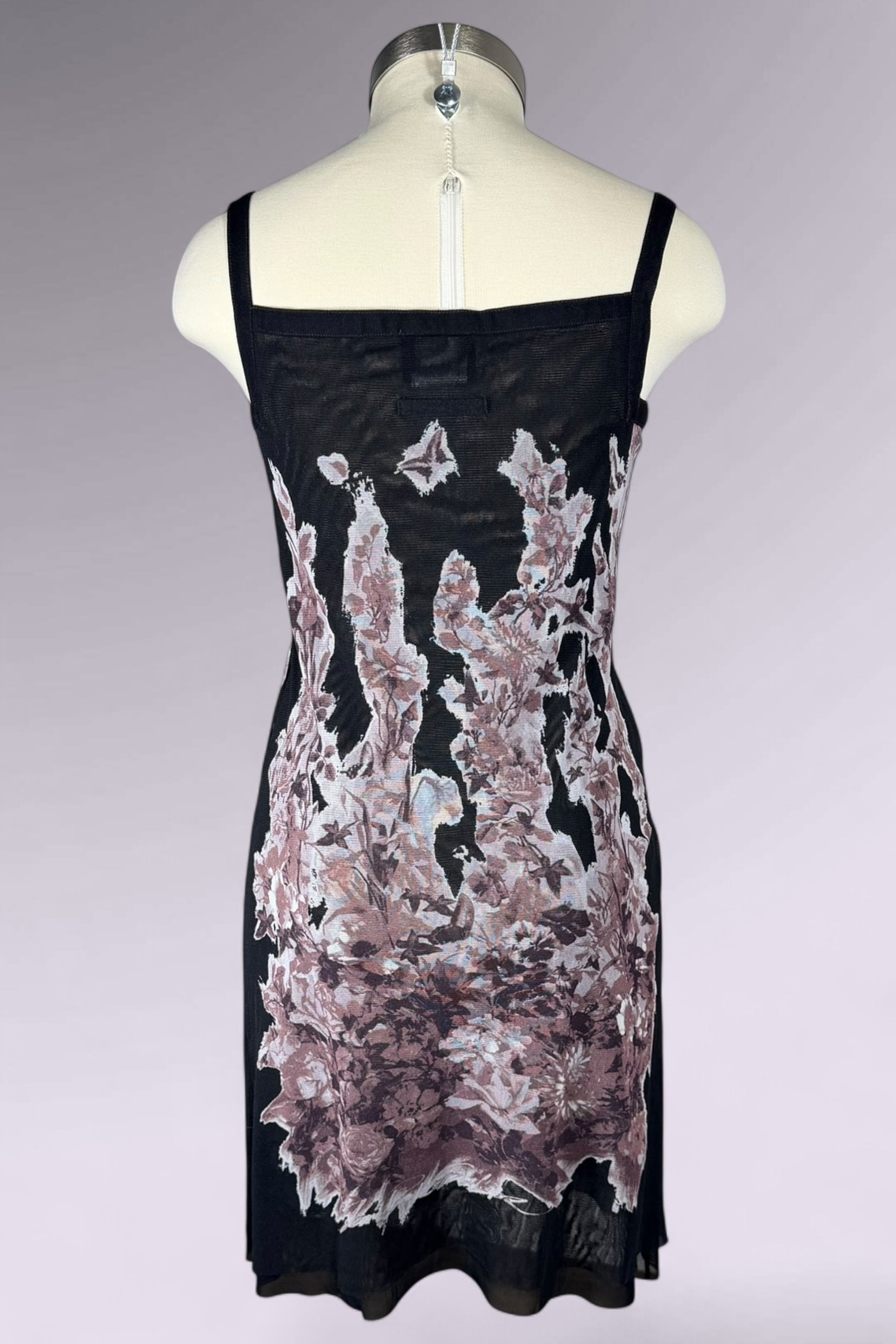 Jean Paul Gaultier JPG Floral Mesh Slip Dress | French Vintage