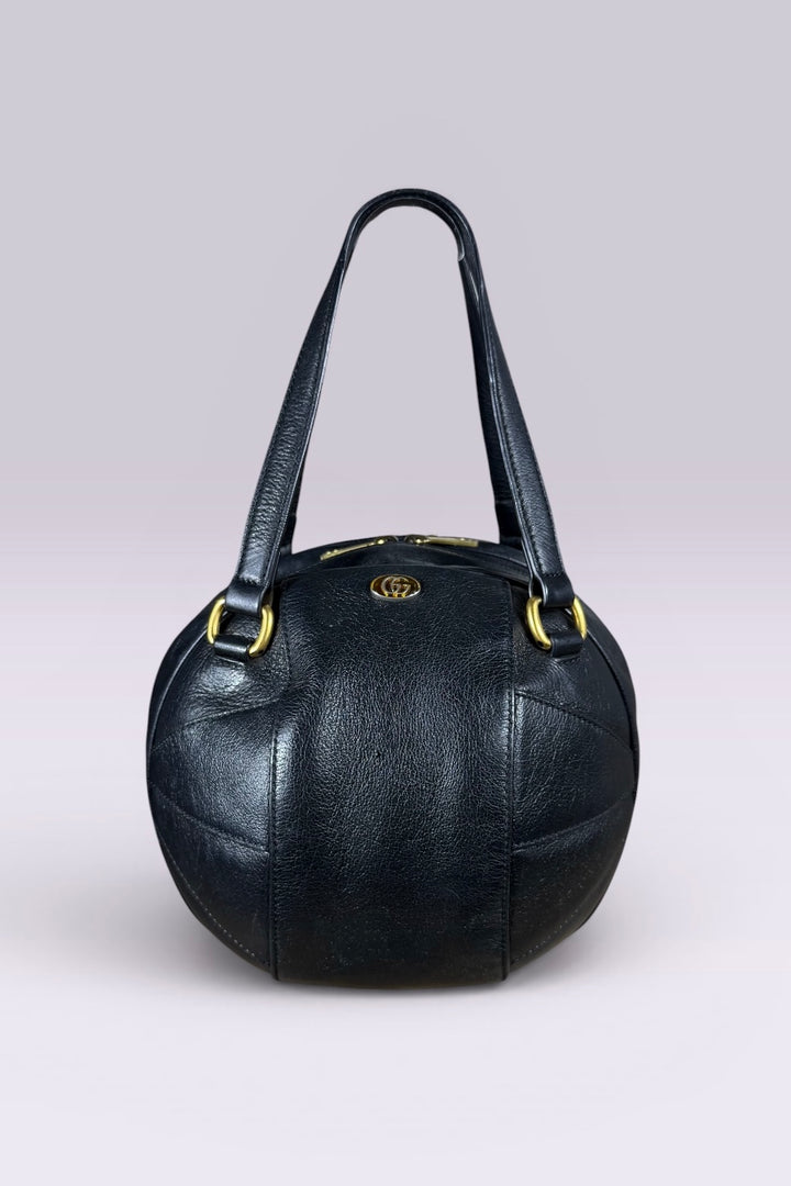 Gucci Black Leather Basketball Bag | Italian Secondhand