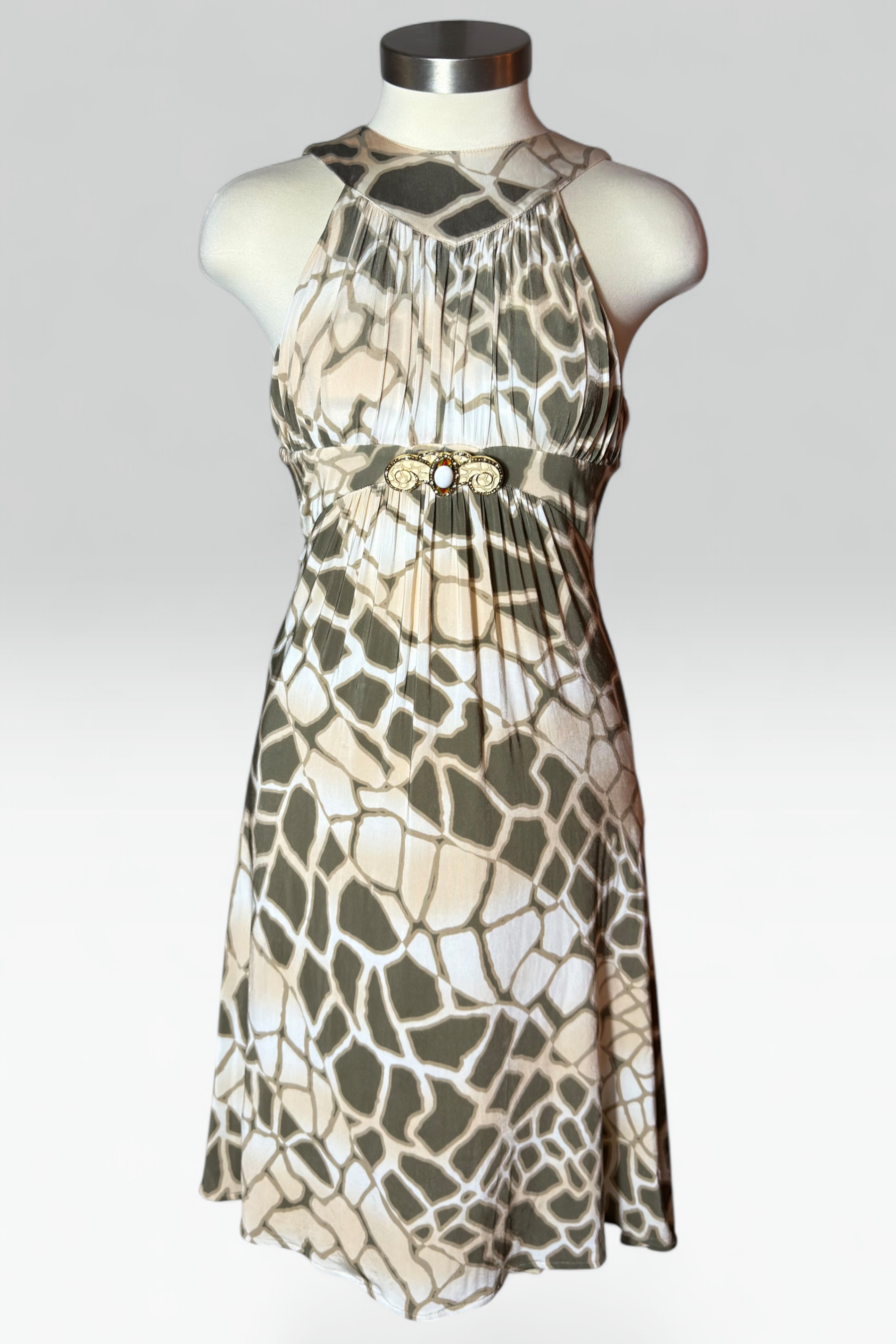 Coming soon: Class by Roberto Cavalli Giraffe Print Silk Dress