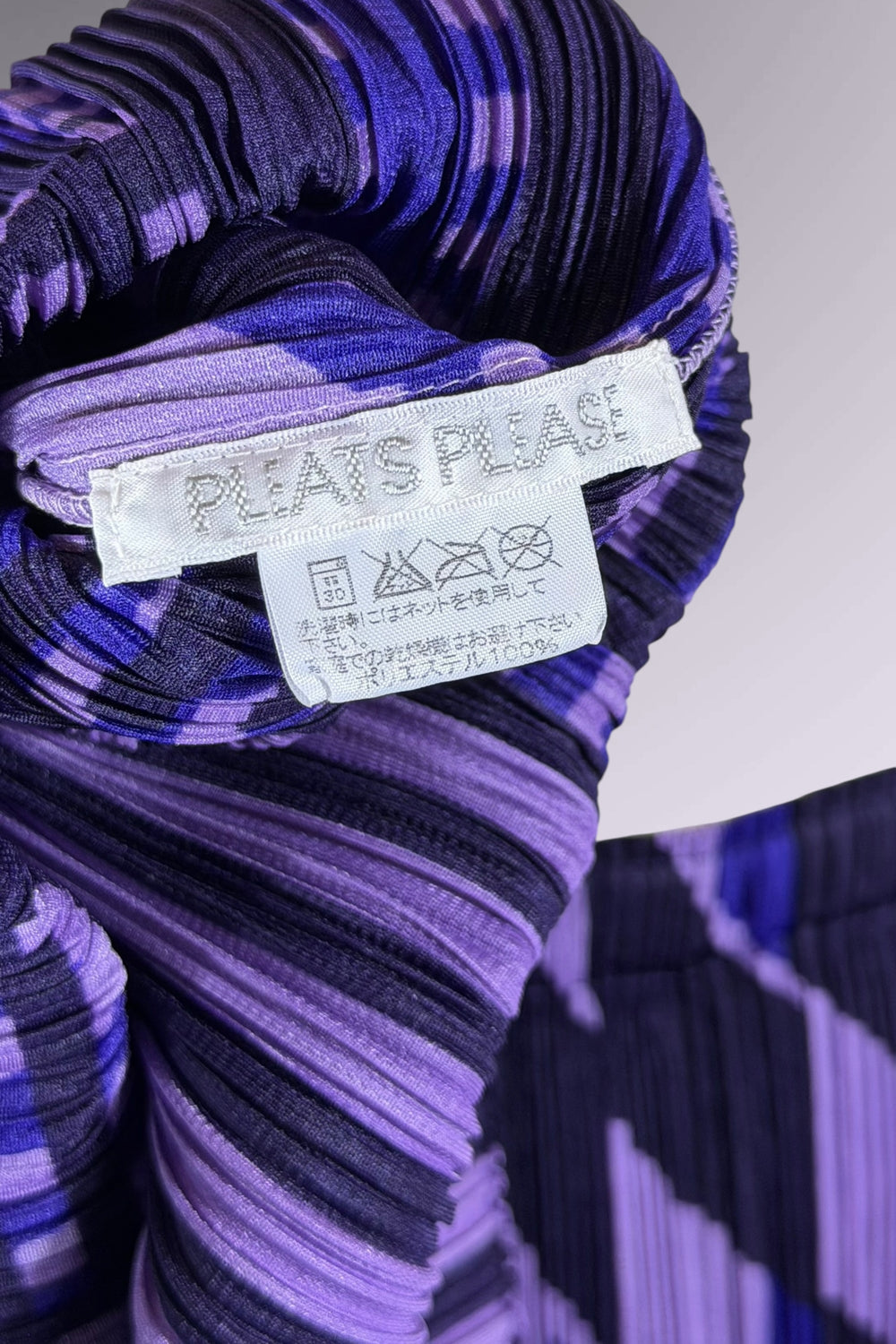 Pleats Please Issey Miyake Printed Pleated Top and Skirt Set | Japanese Secondhand