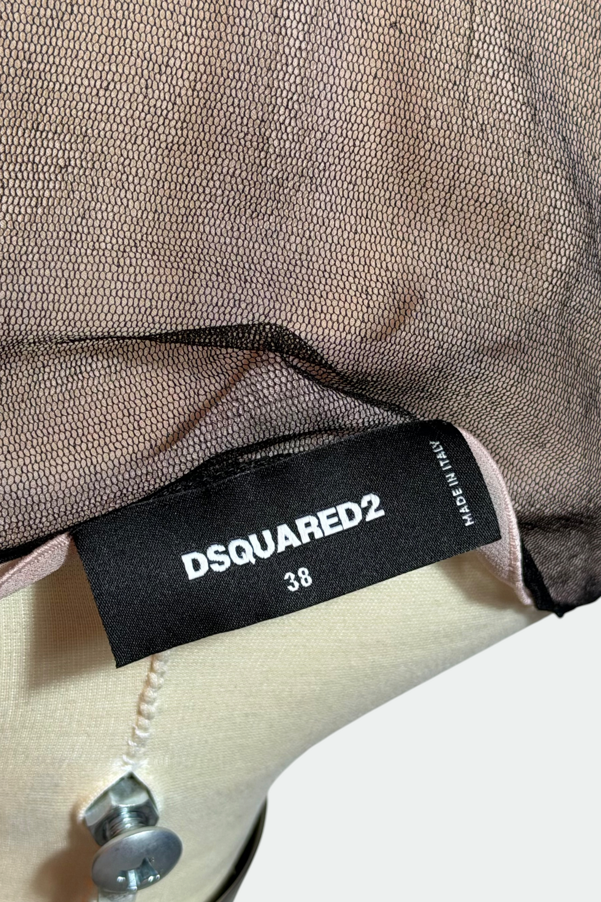 DSQUARED2 PINK & black MINI DRESS | Canadian Secondhand
