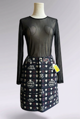 Betty’s Blue Heart Denim Mini Skirt | Japanese Vintage