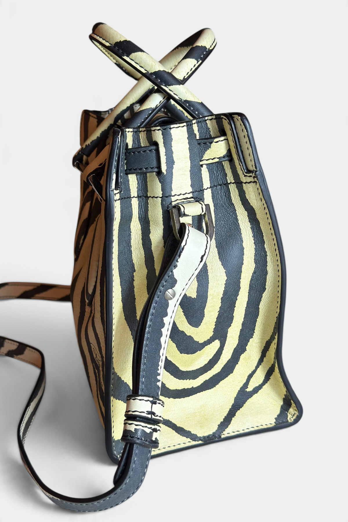 COMING SOON: Roberto Cavalli Zebra Print Leather Bag