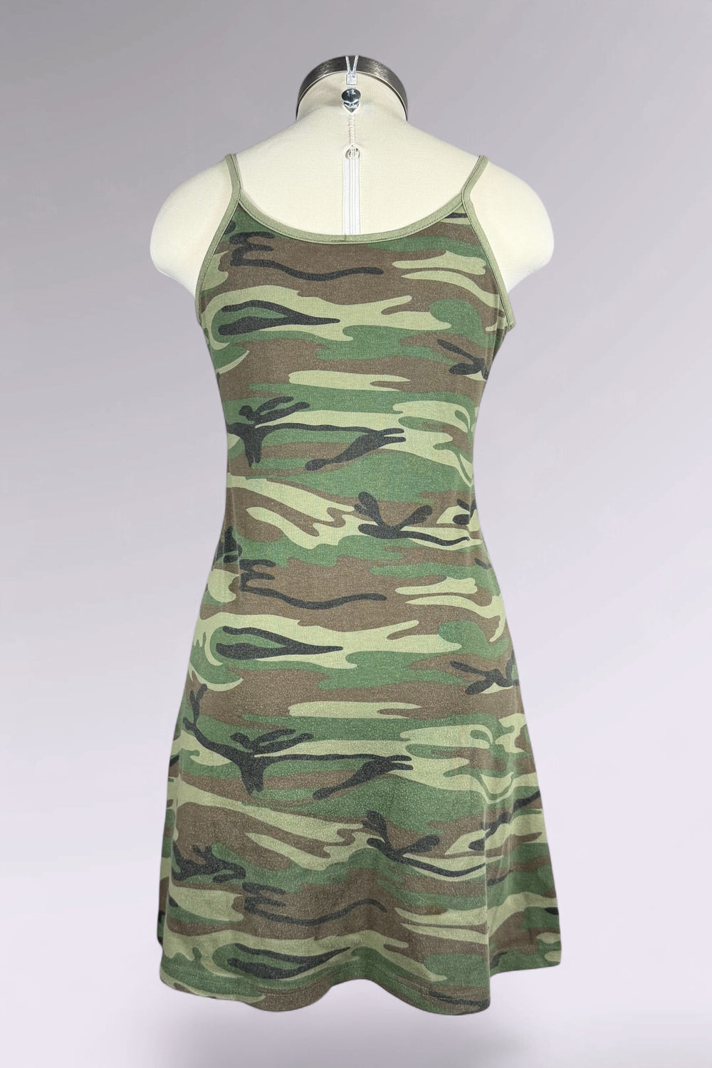 James Coviello for Anna Sui Camo Logo Mini Dress | American Vintage