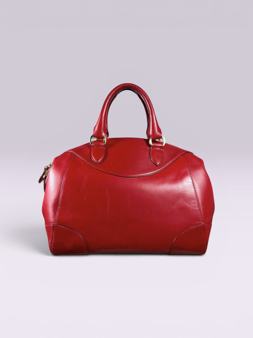 Ralph Lauren Red Leather Stirrup Bag | American Secondhand