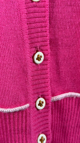 Blugirl Blumarine Pink Virgin Wool Cardigan | Italian Vintage