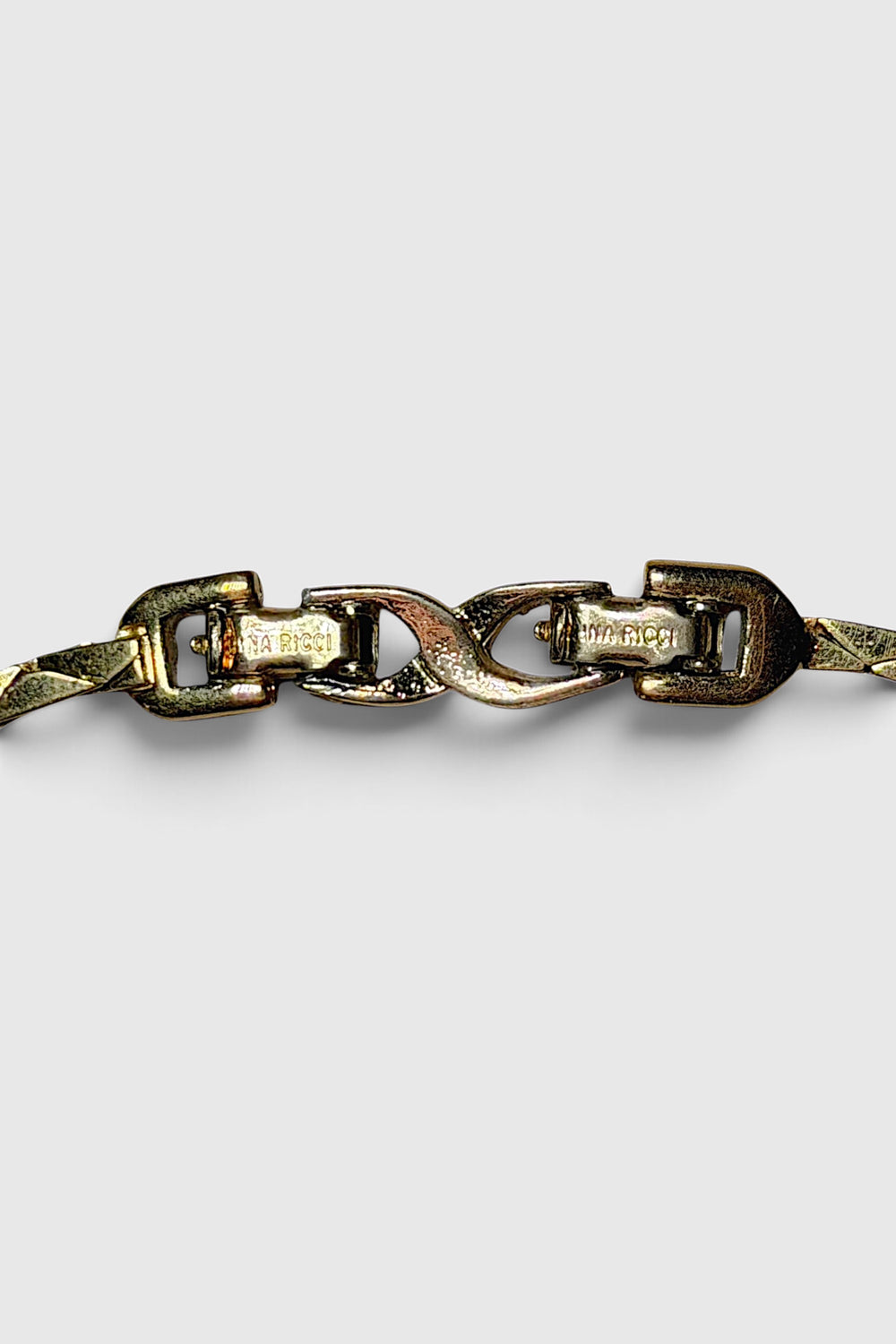 Nina Ricci Gold Tone V Collar Necklace | French Vintage