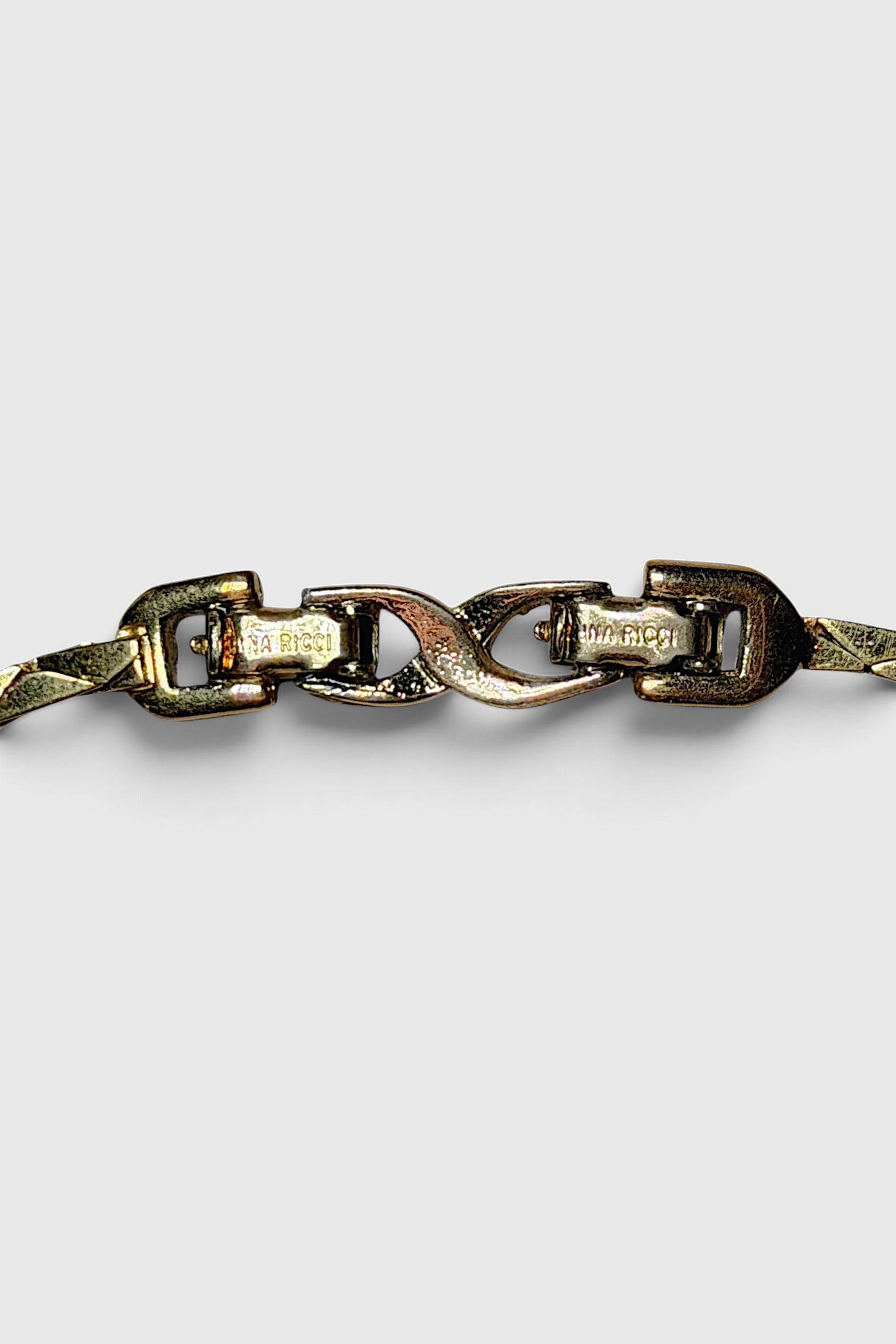 Nina Ricci Gold Tone V Collar Necklace | French Vintage