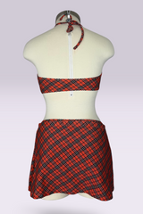 Burberry Blue Label Nova Check Multiway Bandeau 3-Piece Bikini Set with Cover-Up Skirt | British Secondhand