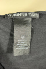 Vivienne Tam Embroidered Floral Mesh Sleeve Tee | Chinese Secondhand