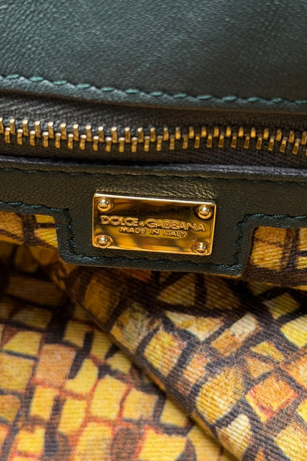 Dolce & Gabbana Byzantine Mosaic Print Bag | Italian Secondhand