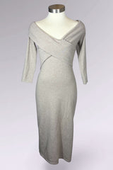 Ralph Lauren Cashmere Blend Off Shoulder Midi Dress | American Secondhand