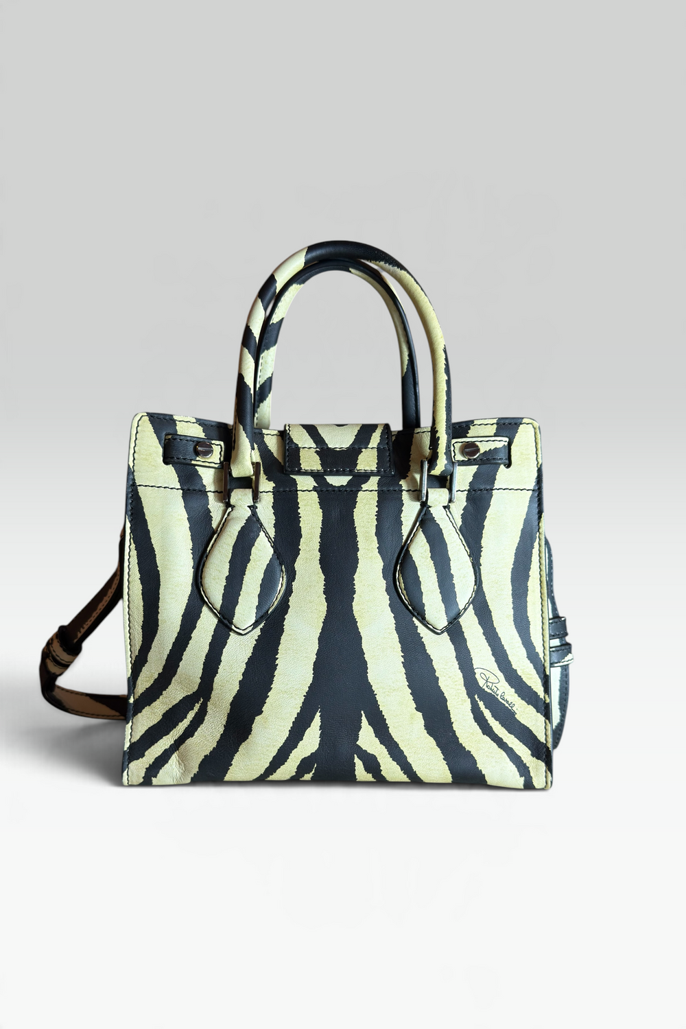 COMING SOON: Roberto Cavalli Zebra Print Leather Bag
