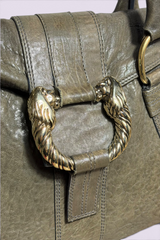 Bvlgari Lion Head Leather Tote Bag | Italian Secondhand
